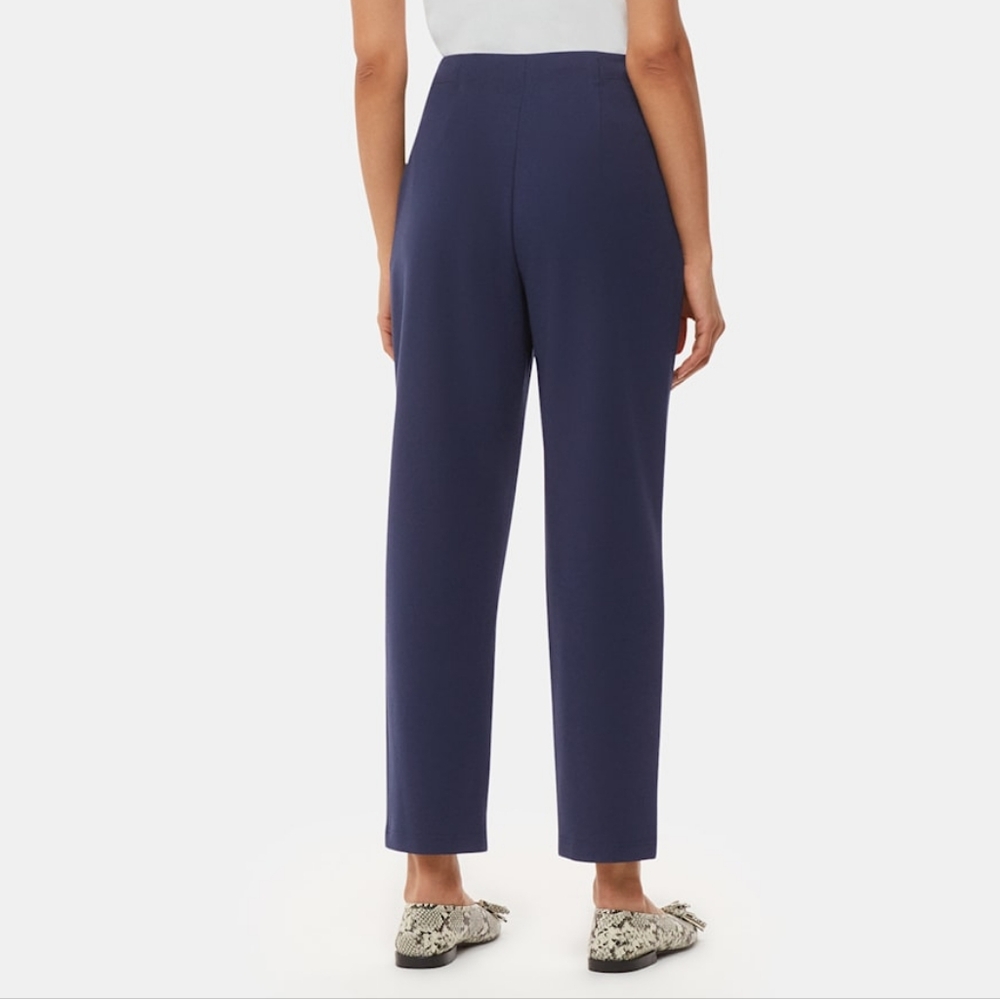 NWT Whistles Lila Ponte Knit Trousers pants in navy blue - Picture 4 of 10